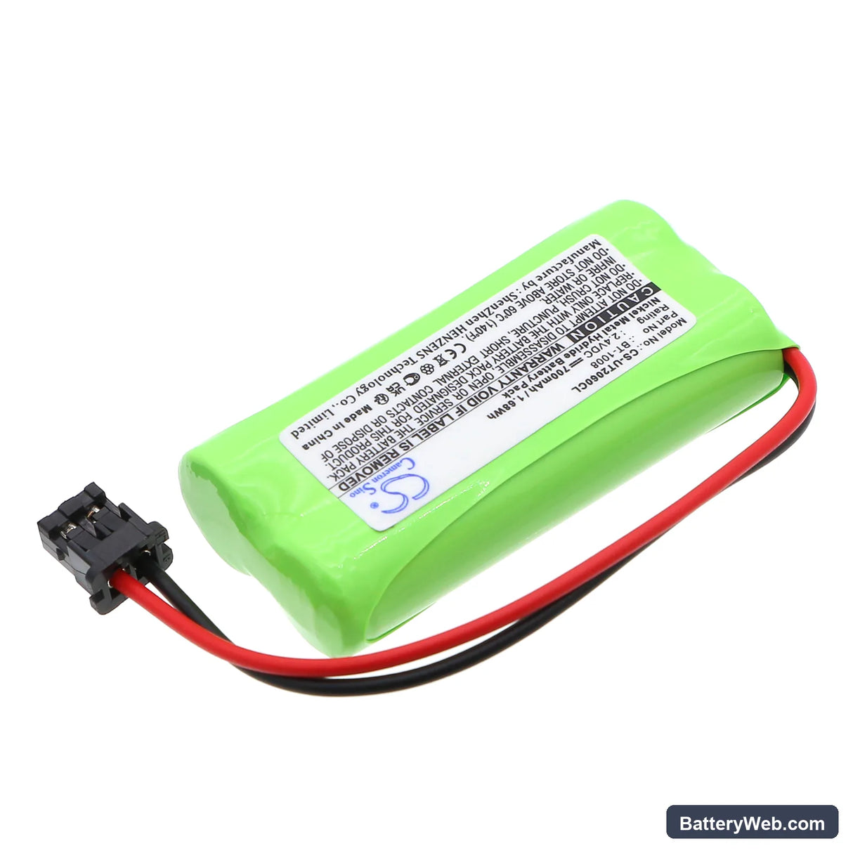 Radio Shack 43-223 Replacement Battery, 2.4V, 700mAh, Ni-MH 2