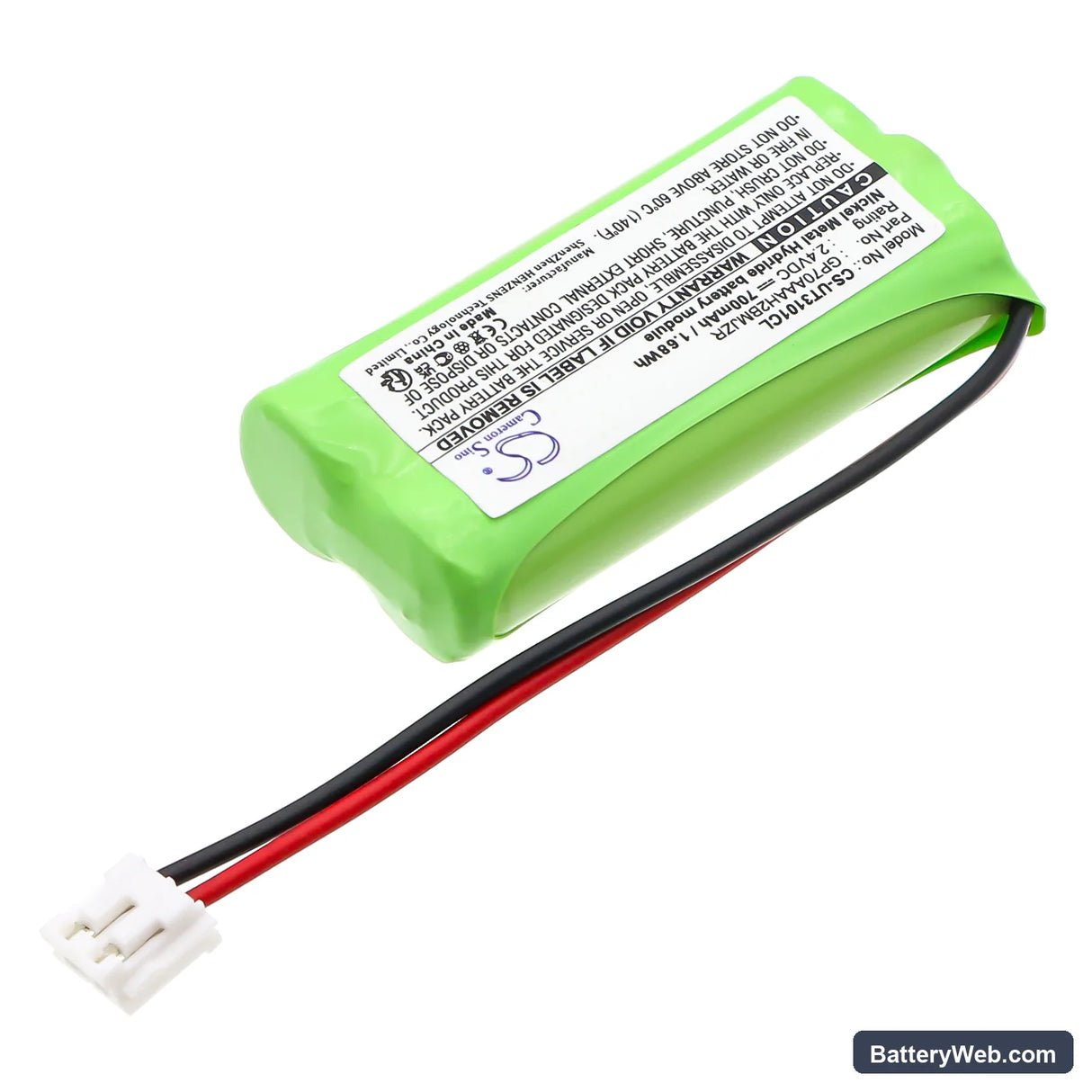 AT&T 3101 Replacement Battery, 2.4V, 700mAh, Ni-MH 2
