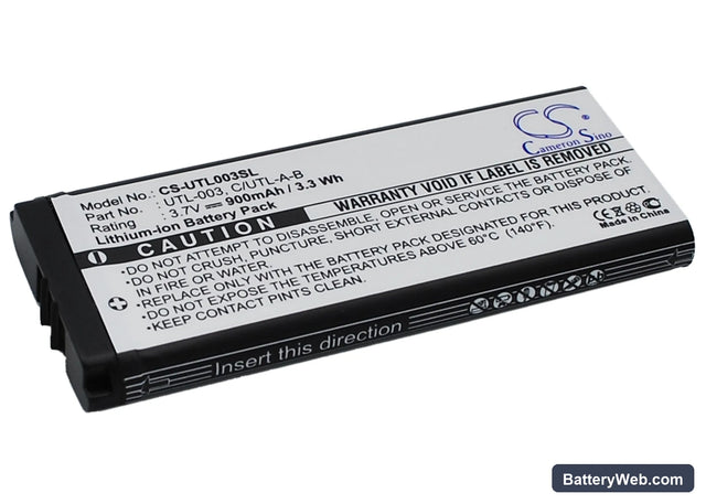 Nintendo DSi XL Replacement Battery, 3.7V, 900mAh, Li-ion 1