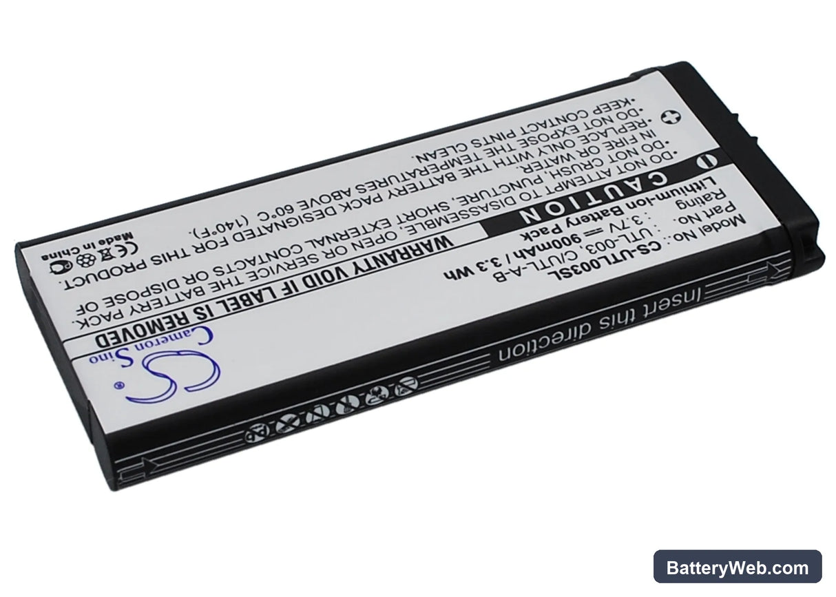 Nintendo DSi XL Replacement Battery, 3.7V, 900mAh, Li-ion 2