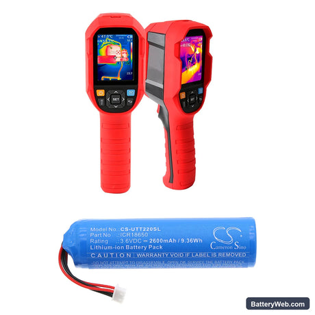 UNI-T UTi220B Replacement Battery, 3.6V, 2600mAh, Li-ion 6