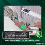 Veins Accuvein AV500 Illuminator Replacement Battery, 3.7V, 2600mAh, Li-ion 6