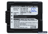Panasonic NV-GS10 Replacement Battery, 7.4V, 1050mAh, Li-ion 5
