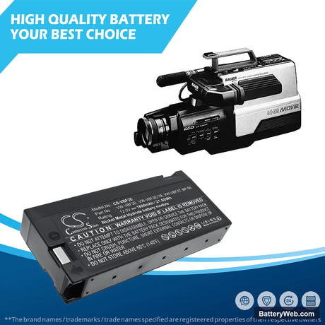 Canon CR-30A Replacement Battery, 12V, 1800mAh, Ni-MH 6