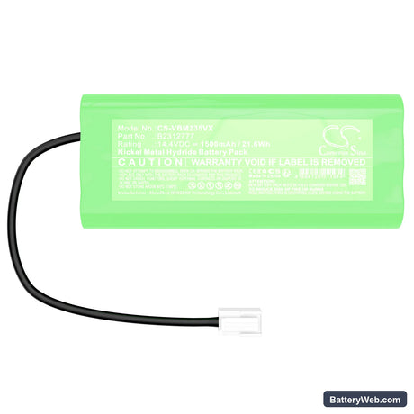 VBOT M235 Replacement Battery, 14.4V, 1500mAh, Ni-MH 3