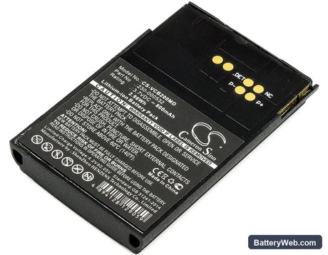 Vocera Communications Badge B1000 Replacement Battery, 3.7V, 800mAh, Li-ion 1