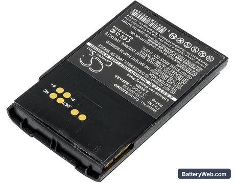Vocera Communications Badge B1000 Replacement Battery, 3.7V, 800mAh, Li-ion 2