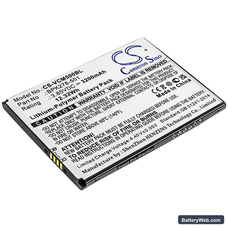 VeriFone CM5 Replacement Battery, 3.85V, 3200mAh, Li-Polymer 1