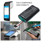 VeriFone CM5P Replacement Battery, 3.7V, 5200mAh, Li-ion 6