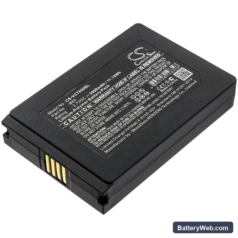 VECTRON Mobilepro 3 Replacement Battery, 3.7V, 3000mAh, Li-Polymer 1