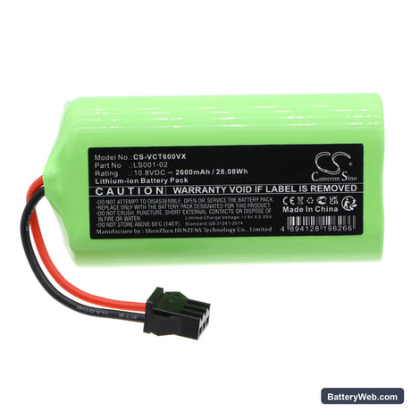 Proscenic 850T mini Replacement Battery, 10.8V, 2600mAh, Li-ion 3
