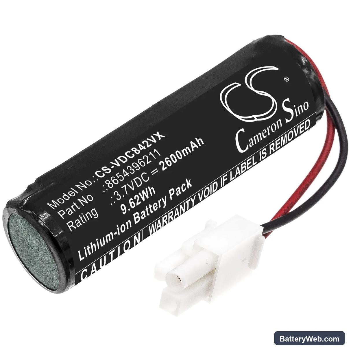 Vileda Quick & Clean Replacement Battery, 3.7V, 2600mAh, Li-ion 1