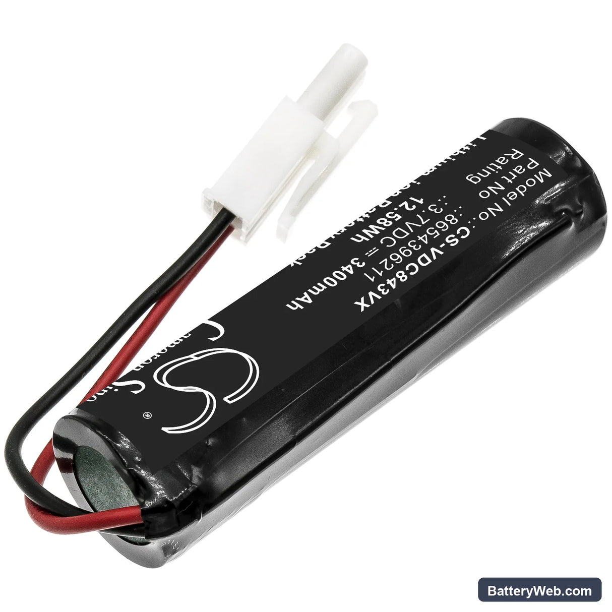 Vileda Quick & Clean Replacement Battery, 3.7V, 3400mAh, Li-ion 2