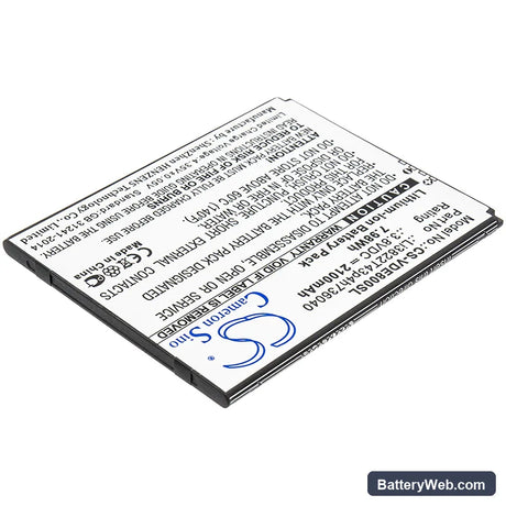 ZTE Tempo X Replacement Battery, 3.8V, 2100mAh, Li-ion 2