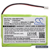 Sanyo 36-A Replacement Battery, 3.6V, 400mAh, Ni-MH 3