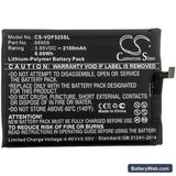 Vodafone VFW 525 Replacement Battery, 3.85V, 2100mAh, Li-Polymer 3