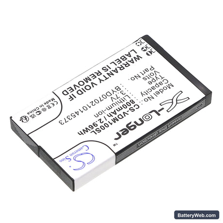 Vodafone Mini D100 Replacement Battery, 3.7V, 800mAh, Li-ion 2
