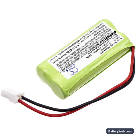 V Tech DM221 Replacement Battery, 2.4V, 700mAh, Ni-MH 2