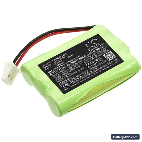 V Tech VM311 Replacement Battery, 3.6V, 1000mAh, Ni-MH 1