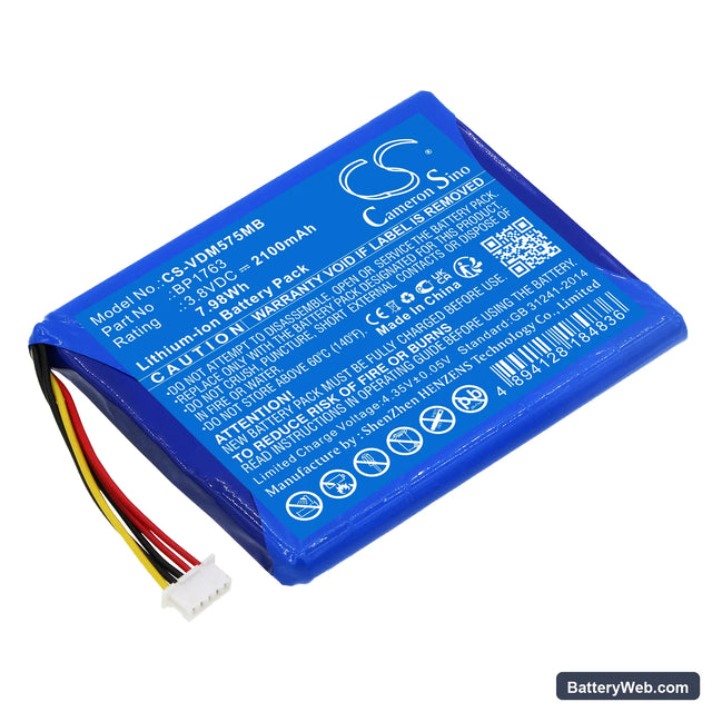 V-Tech HD Smart Wifi Video Monitor Replacement Battery, 3.8V, 2100mAh, Li-ion 1