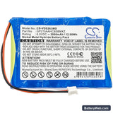 VDW Silver Replacement Battery, 6V, 2000mAh, Ni-MH 3