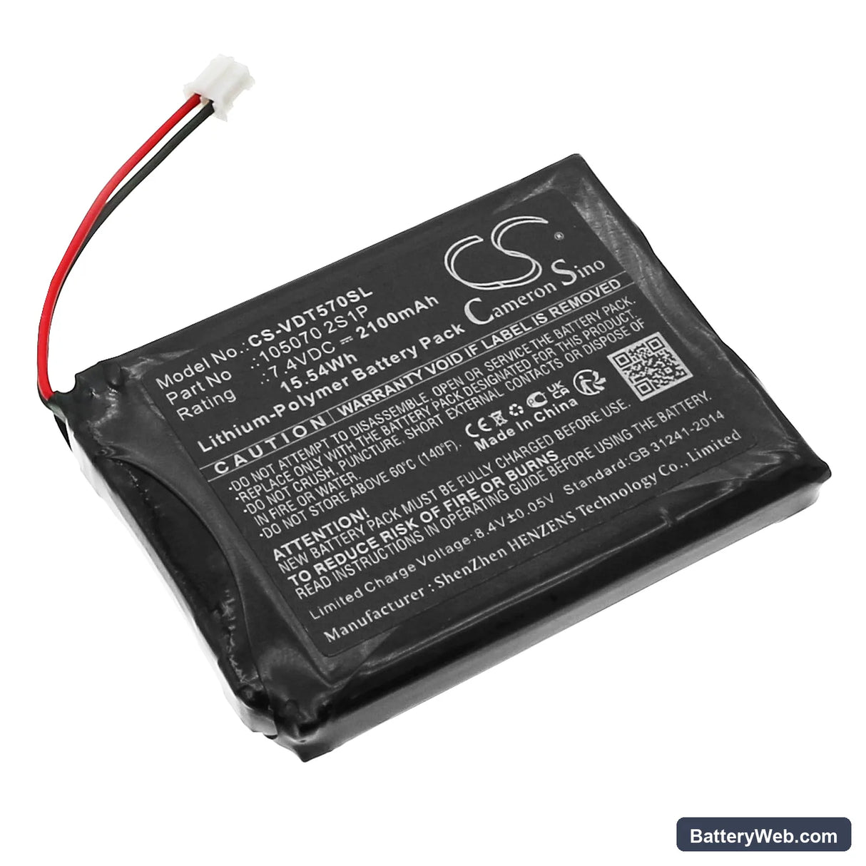 PREMA H47 TPMS Diagnostic Tool Replacement Battery, 7.4V, 2100mAh, Li-Polymer 1