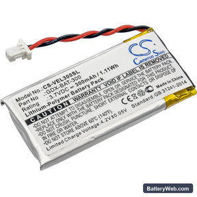Vernier Go Direct Colorimeter Replacement Battery, 3.7V, 300mAh, Li-Polymer 1