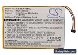 ViewSonic Zoompad Replacement Battery, 3.7V, 3200mAh, Li-Polymer 5