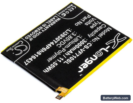 Vodafone Smart V8 Replacement Battery, 3.85V, 3000mAh, Li-Polymer 2