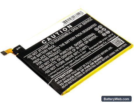 Vodafone Smart V8 Replacement Battery, 3.85V, 3000mAh, Li-Polymer 3