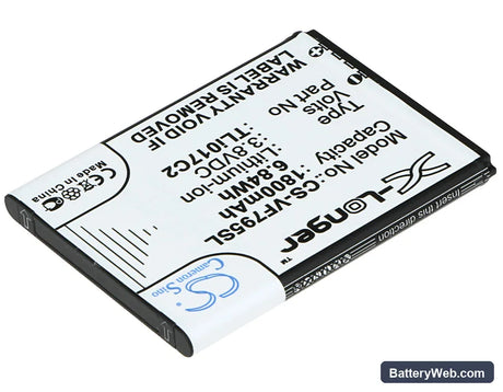 Vodafone Smart Speed 6 Replacement Battery, 3.8V, 1800mAh, Li-ion 2