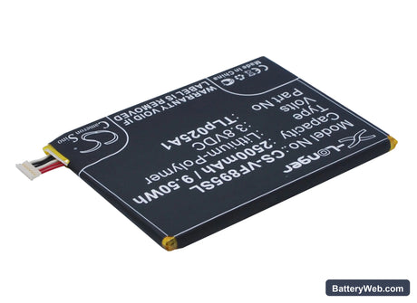 Vodafone Smart Prime 6 Replacement Battery, 3.8V, 2500mAh, Li-Polymer 2