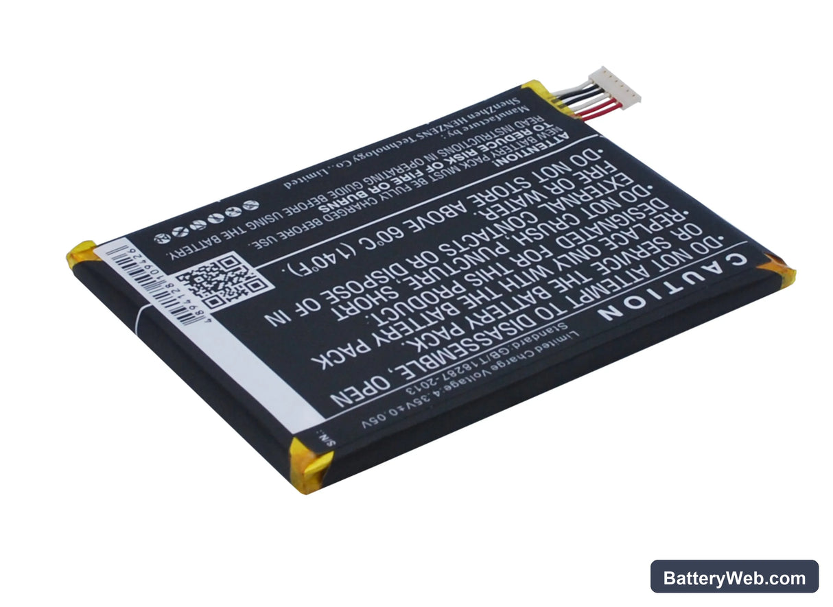 Vodafone Smart Prime 6 Replacement Battery, 3.8V, 2500mAh, Li-Polymer 3