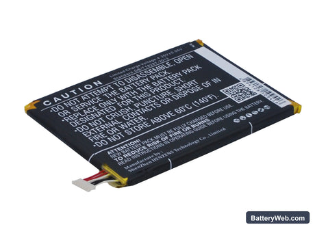 Vodafone Smart Prime 6 Replacement Battery, 3.8V, 2500mAh, Li-Polymer 4