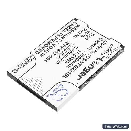 VeriFone e280s Replacement Battery, 3.85V, 3000mAh, Li-ion 2