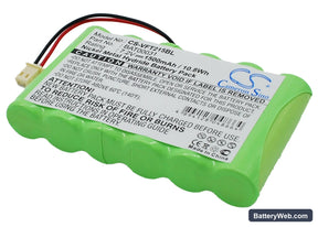 VeriFone Nurit 2159 Replacement Battery, 7.2V, 1500mAh, Ni-MH 1