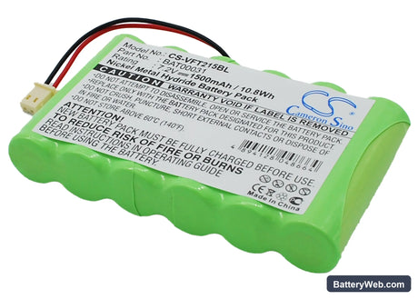 VeriFone Nurit 2159 Replacement Battery, 7.2V, 1500mAh, Ni-MH 1