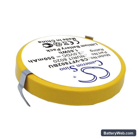 VeriFone NURIT 8020 Replacement Battery, 3V, 550mAh, Lithium 2