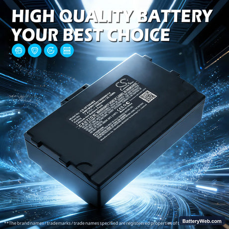 VeriFone Nurit 8040 Replacement Battery, 7.4V, 3400mAh, Li-ion 7