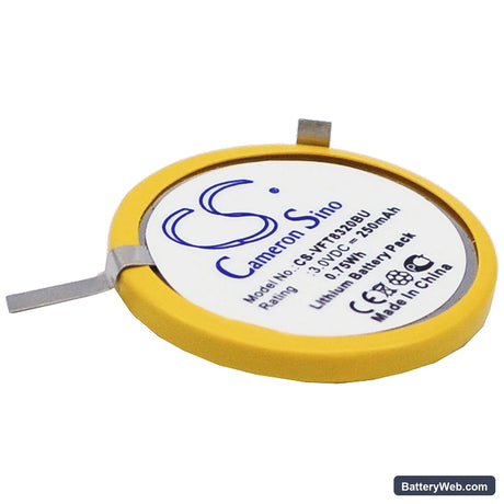 VeriFone NURIT 8320 Replacement Battery, 3V, 250mAh, Lithium 1