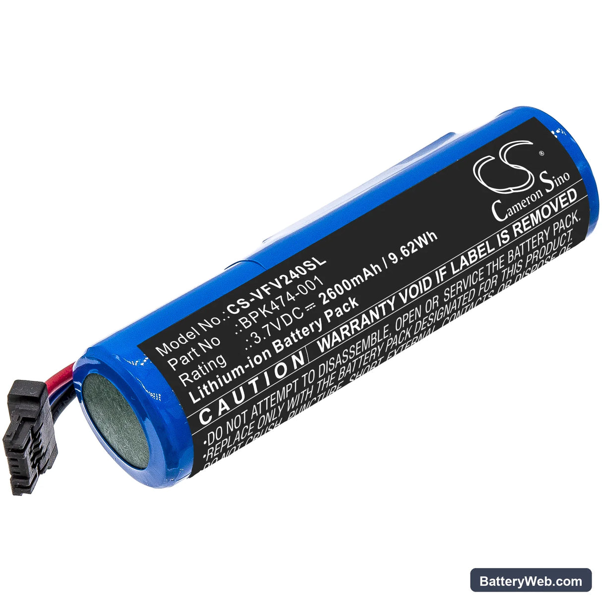 VeriFone V240m Plus Replacement Battery, 3.7V, 2600mAh, Li-ion 1