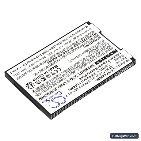 VeriFone V400M Replacement Battery, 3.8V, 3000mAh, Li-Polymer 2