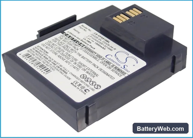 VeriFone VX610 Replacement Battery, 7.4V, 1800mAh, Li-ion 1
