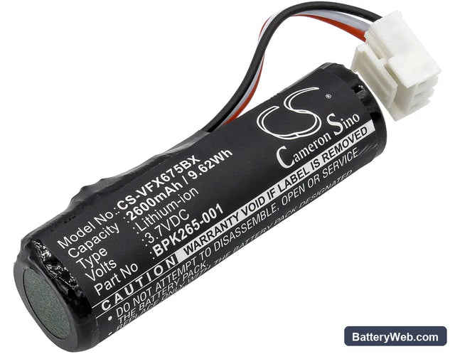 VeriFone VX675 Replacement Battery, 3.7V, 2600mAh, Li-ion 1