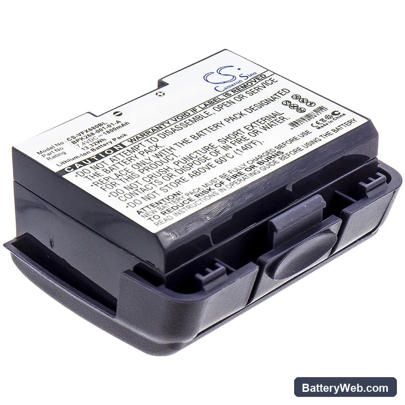 VeriFone VX680 Replacement Battery, 7.4V, 1800mAh, Li-ion 1