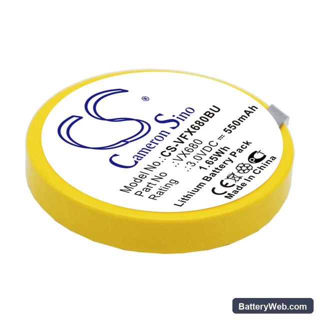 VeriFone VX680 Replacement Battery, 3V, 550mAh, Lithium 1