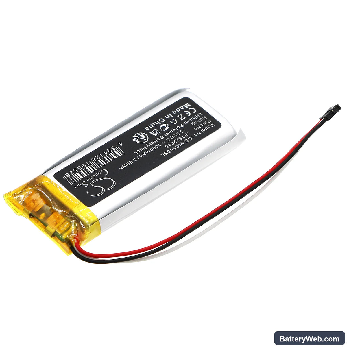 Valve Index Controller Replacement Battery, 3.8V, 1000mAh, Li-Polymer 2