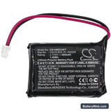 ViKLi E05 V2015 Replacement Battery, 3.7V, 400mAh, Li-Polymer 3