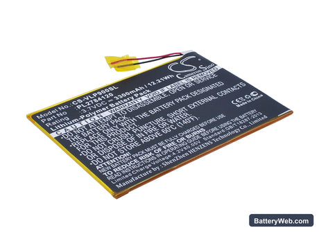 Visual Land Prestige Elite 9Q 9" Replacement Battery, 3.7V, 3300mAh, Li-Polymer 1