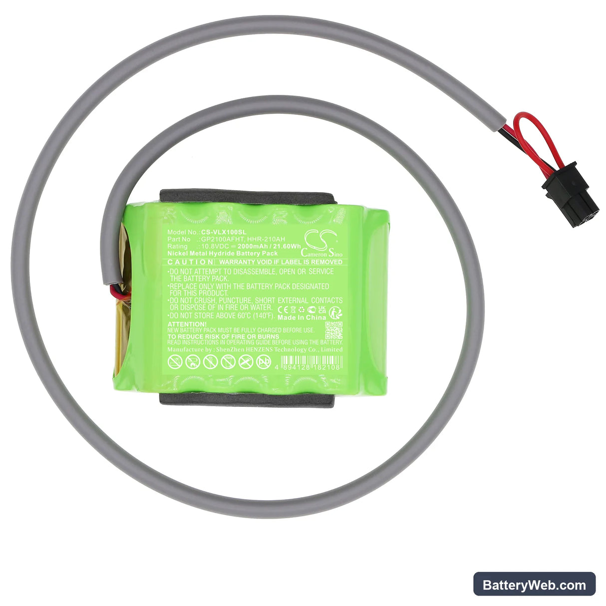 Velux Integra Solar Replacement Battery, 10.8V, 2000mAh, Ni-MH 3